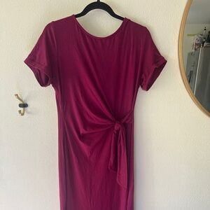 Raspberry Wrap Dress